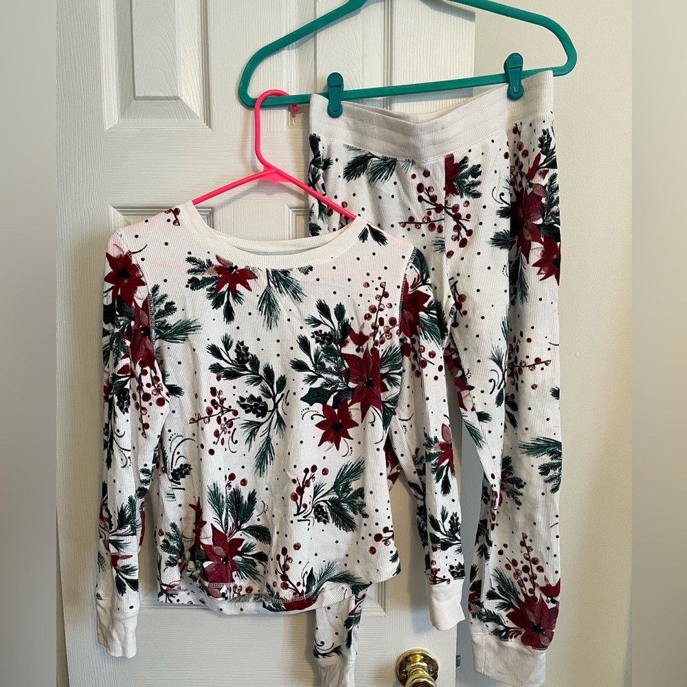 Christmas pajamas in size Small. Like new!! Worn once for photos.